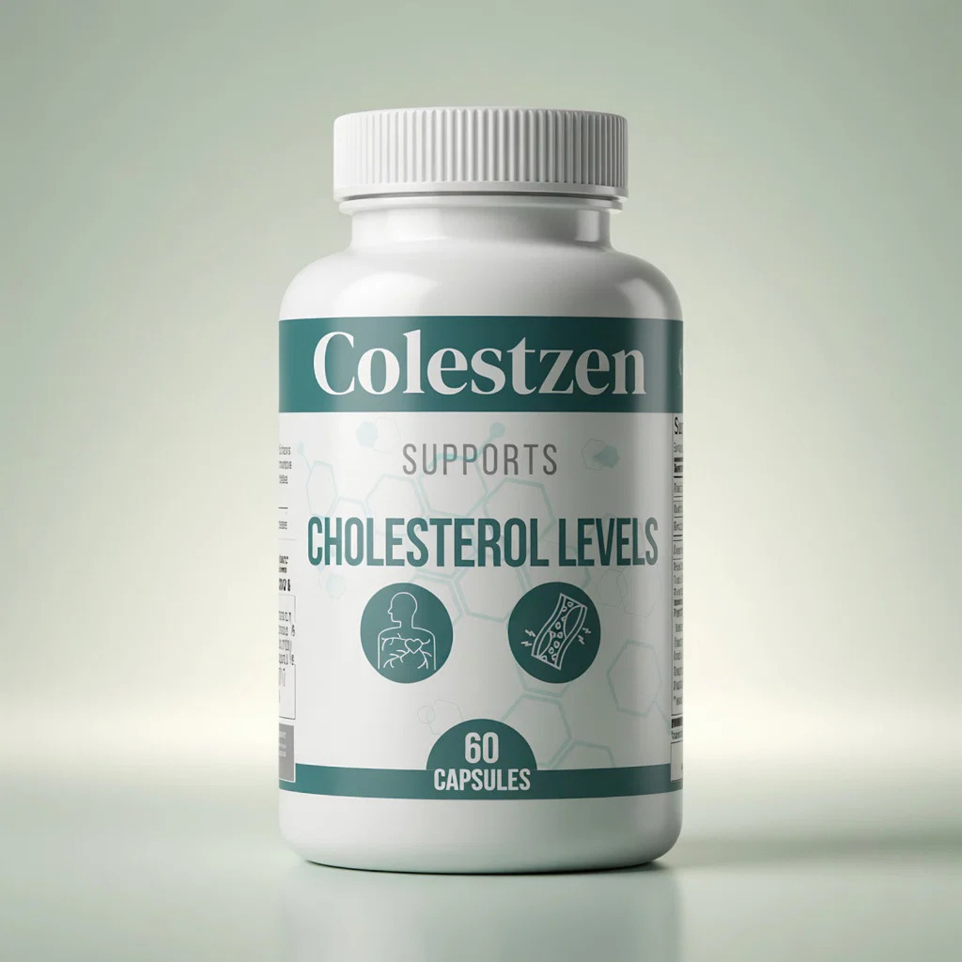 Single bottle of Colestzen cholesterol support